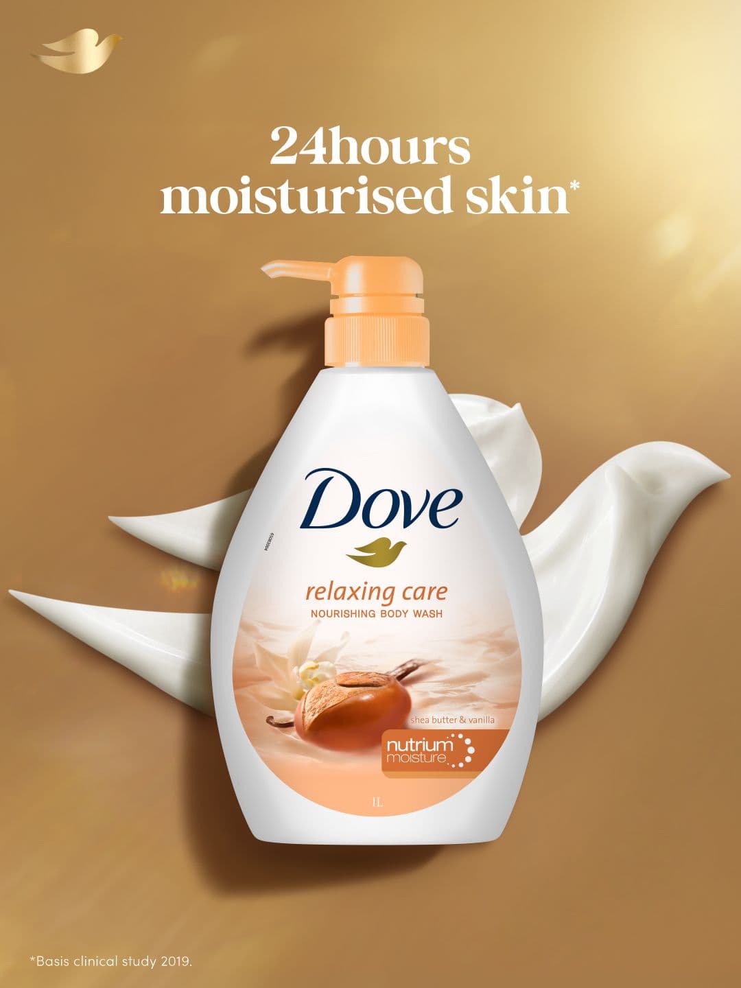 Dove Relaxing Care Body Wash — Shea Butter & Vanilla